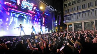 La Porta do Sol se llen� para asistir al concierto