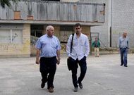 Los t�cnicos preparan el arranque de las obras en P�rez Viondi.