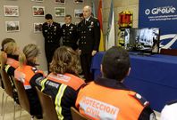 Fundadores y voluntarios de Protecci�n Civil acudieron, orgullosos, a la inauguraci�n de ayer.
