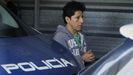 detenido.El detenido, Francisco Rossel, saliendo de los juzgados de A Coruña