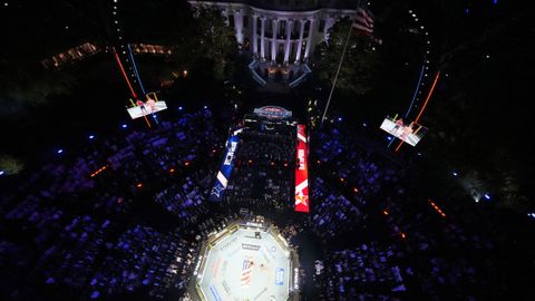Combate de lucha libre en la Casa Blanca