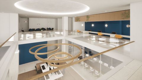 Como segunda opción, Nuvoo plantea reformar el edificio para oficinas (en la imagen, una recreación realizada por Stgo)
