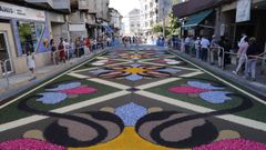Alfombras florales en el Corpus de Ponteareas.