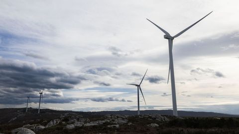 El parque elico de Corme, uno de los cinco repotenciados en Galicia