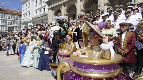 Foto de familia de los participantes en el Festival Ferrol Ilustrado.