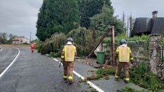 La tormenta caus daos en Maceda y en Esgos.