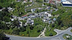 Vista a�rea del poblado de O Vao, en Poio, en una imagen de archivo