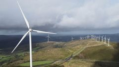 Imagen del parque e�lico Ru�a II en Mazaricos