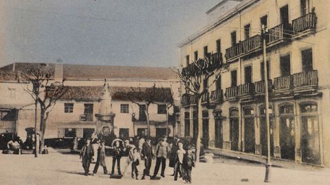Imagen de la plaza de la Princesa a comienzos del siglo XX