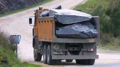 Cerca de un 60 % de la produccin nacional de pizarra sale en camiones de la comarca de Valdeorras