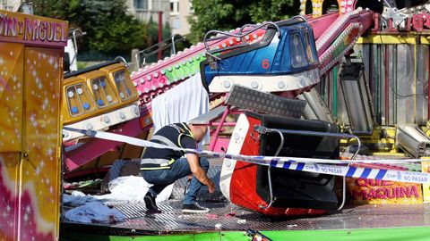 Atracci�n del Saltamontes en Matam�, donde se produjo el accidente mortal