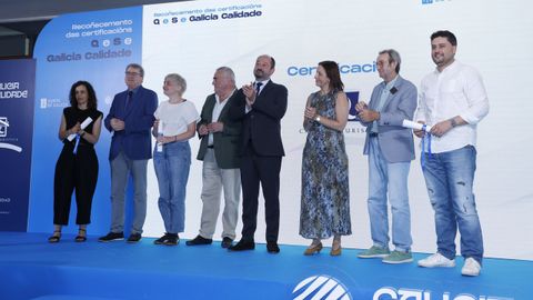 Asistentes al acto organizado para entregar las certificaciones de Galicia Calidad