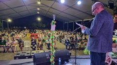 Eduardo G�mez, lendo o preg�n do Cristo no Barco 