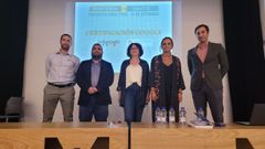 Escolas Cat�licas firm� un convenio con ieducando para la transformaci�n digital. En el centro, Charo Baleir�n, directora pedag�gica de la entidad, y Juana Otero, su secretaria auton�mica.