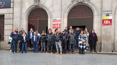 Concentraci�n de trabajadores de Ecourense.