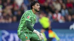 Leo Rom�n, durante su etapa como portero del Mallorca.