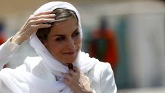 Letiza Ortiz, en su reciente visita a Marruecos.