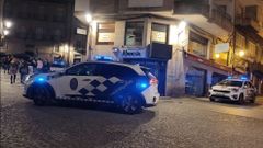 Patrullas de la Polic�a Local de Ourense en un servicio nocturno.
