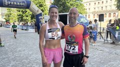 Camila Alonso y Jes�s Beceiro, ganadores de carrera Corre por Eles