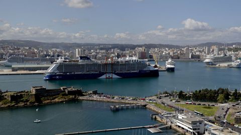 Quíntuple escala de cruceros en A Coruña