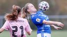 Ingrid Real Oviedo Femenino Pozuelo Tensi.Ingrid trata de controlar un esf�rico durante el choque