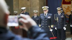 El almirante Ignacio Frutos presidi el acto de homenaje