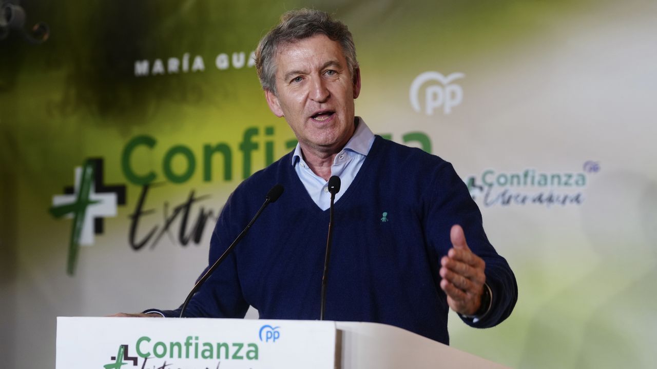 Feijoo recrimina a Sánchez que encubra «a corruptos y machistas» y pide elecciones generales