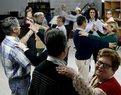 Los usuarios en una sesi�n de baile de los jueves.