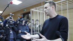 Alexei Navalny, tras ser detenido