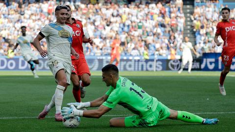 Yeremay, en el partido de la primera vuelta ante el Burgos