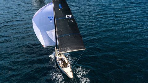 Bribon, durante una de las pruebas de Sanxenxo