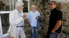 Beiras con Mario L�pez Rico y Marti�o Noriega antes de la rueda de prensa de Anova