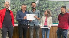 El alcalde de Ortigueira hizo entrega de los diplomas formativos en agricultura ecolgica.