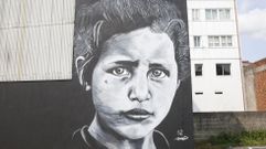 Mural de Nazaret, ya terminado, en la zona del San Marti�o carball�s