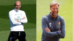 Zidane y Klopp, los tcnicos que dirimirn la gran final de Kiev