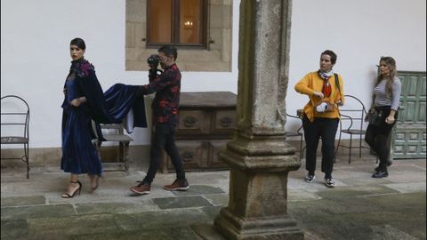 NEREA BARROS. EL MAKING OF. FOTOS TOMADAS EN EL PARADOR DE SANTIAGO