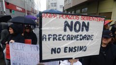 Marcha f�nebre por la educaci�n p�blica en Ferrol, celebrada el pasado diciembre.