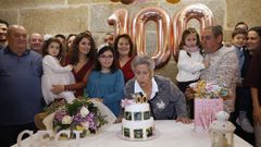 Cecilia Armada celebr los cien aos, acompaada de sus familiares