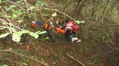 Rescate del cazador herido