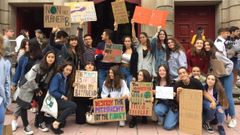 Manifestaci�n de los j�venes ourensanos contra el cambio clim�tico