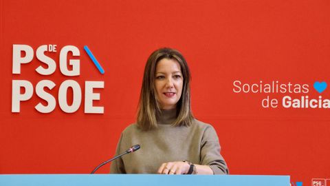 La viceportavoz parlamentaria del PSdeG, Lara Méndez