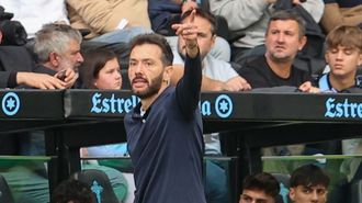 Carlos Corber�n, durante el duelo entre Celta y Valencia en Bala�dos.