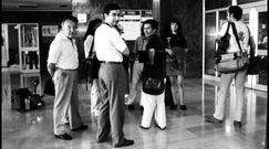 El periodista viveirense Gerino N��ez, primero por la izquierda, trabaj� durante muchos a�os en Lugo, donde fue asesinado en 1991 