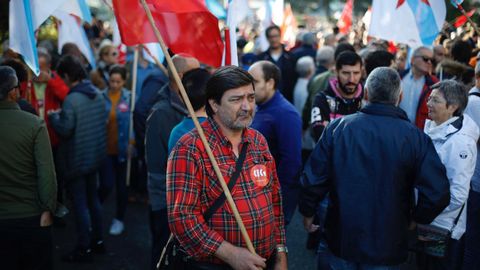 Manifestaci�n contra el cierre de Alcoa en A Coru�a