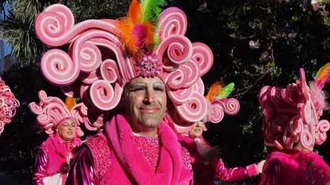 Comparsas de Nar�n, durante el desfile de carnaval del a�o pasado.