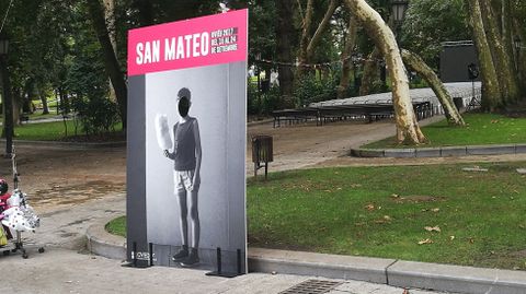 Una r�plica del cartel de San Mateo en el parque de San Francisco
