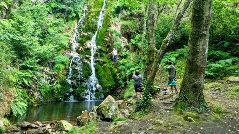 Escouridal, una de las cascadas con mayor desnivel de Galicia, 80 metros