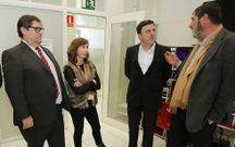 Abalde acompa�� a Formoso en la visita por el parque tecnol�gico. 