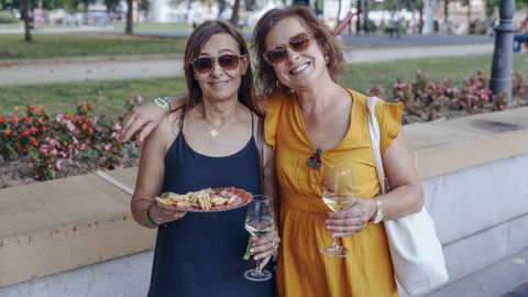 Asistentes a la primera jornada de la XVIII Feira do Vio de Monterrei.