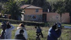Vivienda en la que ocurrió el crimen de Oza-Cesuras, en enero del 2021